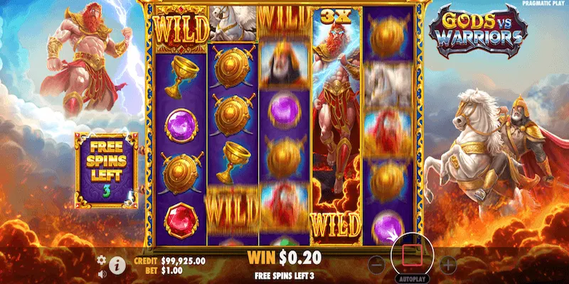 Epic Battles Await in the Gods vs Warriors Slot